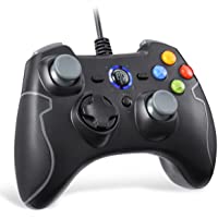 Los mejores  - EasySMX Mando para PC- PS3 Gamepad Alámbrico- Joystick con los Botones de Doble-Vibración Turbo y Trigger Compatible con…